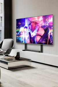 HILLPORT 40-80 <strong>Inch</strong> Desktop <strong>TV</strong> Stand Floor <strong>Bracket</strong> Support Monitor Mounting Arm - Product Image 6