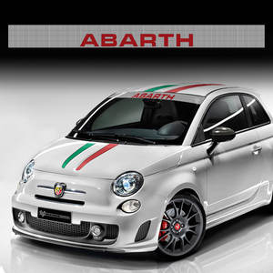 FiltraVedo Effect One Way Abarth Sunshade Band Pare-brise avant pour voiture Abarth en polyester et PVC Modèle Accord - Product Image 1