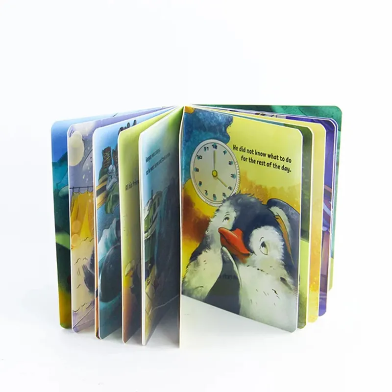 Libro de cuentos para niños, tablero impreso personalizado de fábrica, libro de cuentos para niños