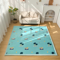 Usine personnalisé en gros doux anti-chute bébé tapis en mousse à mémoire de forme imprimé bébé ramper tapis tapis tapis