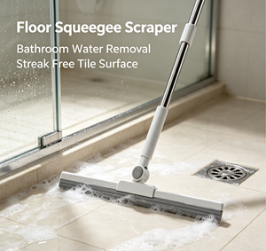 Silicone Floor <b>Mop</b> T Handle Floor Scrubber Cleaning Tool for Household Floor Care - Product Image 3