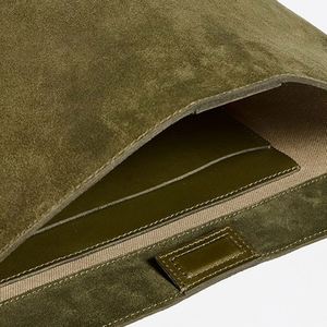 Bolso Tote Tipo Cubo Personalizado, Grande, de Gamuza, Color Sólido, para Mujer, de un Solo Hombro, Portátil, para Viajes, Compras, Primavera, Verano, Otoño - Product Image 3