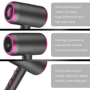 Secador de Pelo Profesional de Alta Velocidad de 800W, Secador de Pelo Eléctrico Popular para Salón de Belleza, con Fuente de Alimentación Eléctrica para Hoteles y Viajes - Product Image 2