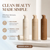 Bouteilles Pompe à Mousse en PET de Luxe Vides de 150 ml Personnalisables en Gros pour Nettoyant Visage Cosmétique et Emballage Autobronzant