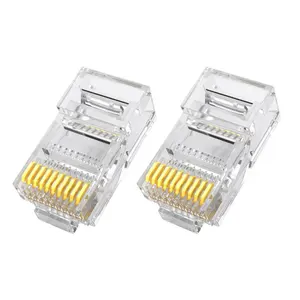 Conectores de cabo Ethernet RJ45 ou RJ50 1010C Conector de plug