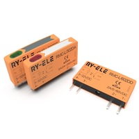 RY-ELE 24V Miniatur Solid State Relay 4 Pin Kontrol Industri SSR RMC-L/606DA PCB Desain Ultra-Tipis 6A DC AC Daya Tinggi Epoxy