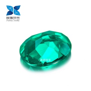 Anster bán buôn chứng nhận hình bầu dục cắt đá quý <span class=keywords><strong>Emerald</strong></span> Xanh Loose đá đối với trang sức làm nhiệt điều trị - Product Image 4