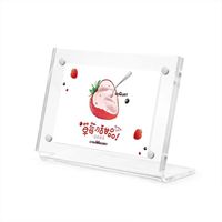 Support d'affichage de photos de table en acrylique magnétique transparent A4 A5 A6, porte-cartes de table pour bureau