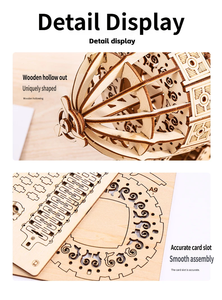 Avión Clásico de Madera, Juguete Educativo, Modelo de Rompecabezas DIY, Ofrece un Desafío de Construcción Relajante, Elegante Adorno Decorativo - Product Image 6