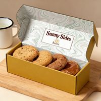 Boîtes d'emballage de luxe personnalisées avec logo, de haute qualité, recyclables, pour bonbons, desserts, beignets, biscuits et cadeaux