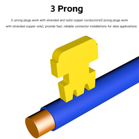 Conector RJ45 Cat7 de Pasaje Directo, Conector Blindado de Cristal de 1.5mm, Conector Modular CAT7 FTP Blindado 8P8C, 10 piezas/50 piezas/100 piezas