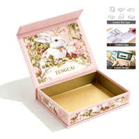 Boîte cadeau de luxe en carton rigide écologique et recyclable, très vendue, avec revêtement UV, fermeture magnétique, logo personnalisé et gaufrage pour l'expédition