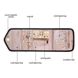 Women Travel Jewelry <b>Storage</b> Bag Portable Jewelry Bag for Necklace Earrings - Product Image 4