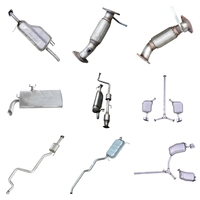 Silencieux d'échappement pour Kia Sorento Hyundai IX35 Sportage Tucson Santa Fe Sonata NF Elantra Cerato Tuyaux d'échappement