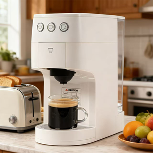 Machine à café à capsules K-Cup : 1 touche pour un Americano chaud, un Espresso ou un <span class=keywords><strong>Lungo</strong></span>, compatible avec les capsules Nespresso, <span class=keywords><strong>Dolce</strong></span> <span class=keywords><strong>Gusto</strong></span> et le café en poudre K-cup - Product Image 5