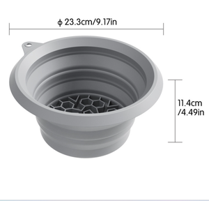 Bassin <span class=keywords><strong>de</strong></span> lavage pliable 2-en-1 en silicone avec bac à glaçons, qualité alimentaire FDA, sans BPA, pour soins du visage et bain <span class=keywords><strong>de</strong></span> glace - Product Image 2