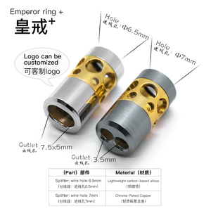 Emperor Ring+ วัสดุ ABS สายเชื่อมต่อ <span class=keywords><strong>RCA</strong></span>/ สายเคเบิล หูฟังแบบมีรู รูขนาด 7 มม. ตัวแยกสัญญาณเฉพาะ - Product Image 2