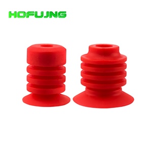 Ventouses en silicone de qualité alimentaire GL28-11 pour sacs d'emballage souples, ondulées, vert/blanc, horizontales/verticales - Product Image 5