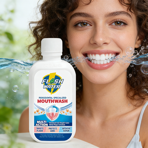 Enjuague Bucal Flash Water 500ml, Buen <span class=keywords><strong>Precio</strong></span>, Enjuague Bucal Especializado <span class=keywords><strong>Periodontal</strong></span> para Clínicas Dentales y Minoristas de Higiene - Product Image 1