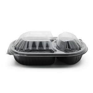 Tùy chỉnh ngăn nhựa dùng một lần Bento Hộp Ăn Trưa thức ăn nhanh <span class=keywords><strong>container</strong></span> cho mì salad Takeaway bao bì thực phẩm - Product Image 3