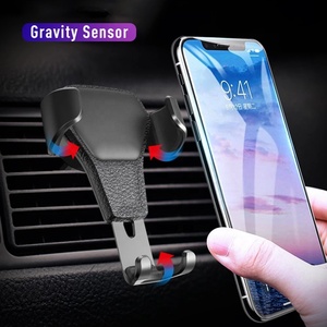 Nouveau Design et <span class=keywords><strong>prix</strong></span> de gros support de téléphone de voiture en cuir pour support de ventilation de voiture pour support de téléphone portable de Navigation - Product Image 2