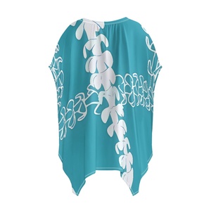 A buon mercato blu polinesiano paucenikeni Elei modello da <span class=keywords><strong>donna</strong></span> eleganti camicette con Poncho Flowy top camicie eleganti da <span class=keywords><strong>donna</strong></span> - Product Image 5