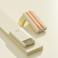 Batterie Li-Polymère Portable Universelle 20000/10000mAh 5W/15W/18W/20W PD Charge Rapide Ultra Mince 2-en-1 Chargeur Rapide Numérique