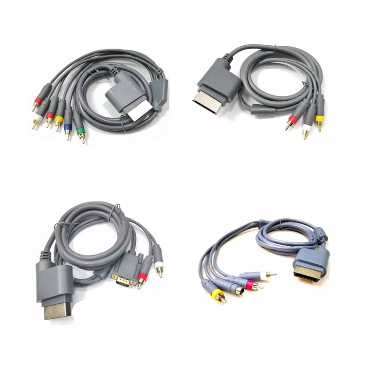 Syy 1.8M Audio Video Av Oplader Connector Kabel Voor Xbox 360 Fat Controller Game Accessoires