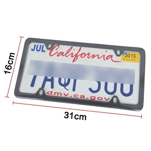 US Standard Car Number Plate Holder,Wholesale US Spec 100% Carbon Fiber <b>License</b> Plate Holder - Product Image 4