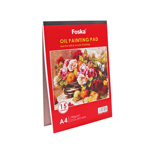 FOSKA <span class=keywords><strong>Blocco</strong></span> da Disegno di Alta Qualità, 15 Fogli 190gsm, Carta con Colla Superiore, per <span class=keywords><strong>Schizzi</strong></span>, Disegno e Pittura con Olio, Gouache e Acrilico - Product Image 1