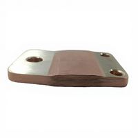Connecteur de raccordement flexible en feuille de cuivre laminée pour barre omnibus en cuivre d'assemblage de panneaux MCCB