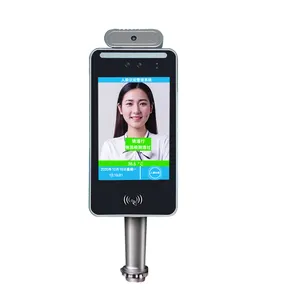 Eight-Inch Biometric Access Control Product with Temperature Measurement Can Use Face Recognition Fingerprint Swipe ID Card