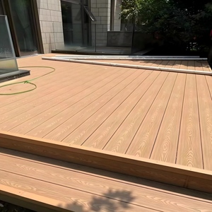 Panneau de clôture creux en WPC, grain de bois, terrasse extérieure, résistant à la décomposition, imperméable, durable, écologique, style moderne - Product Image 4