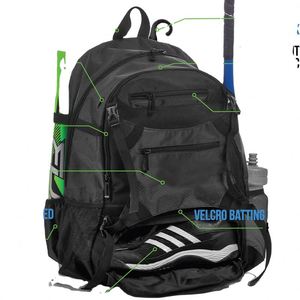 Bolsa de béisbol Advantage de fábrica BSCI, mochila de béisbol con soporte externo para casco. - Product Image 2