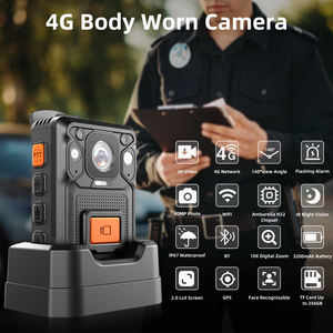 Cámara Corporal Portátil 4G con Video 2K, Foto de 40MP, Resistencia al Agua IP67, Visión Nocturna IR, Funciones WIFI, GPS y Bluetooth para Guardias de Seguridad - Product Image 2