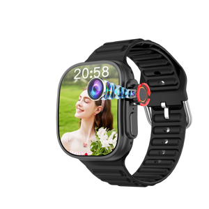 Montre connectée B33 HD à écran rectangulaire 5G 4G GPS avec charge magnétique, étanche IP68, modes de mouvement multiples, surveillance de la santé - Product Image 1