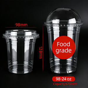 Gobelets en plastique PET transparents jetables de 16 oz avec couvercles, personnalisables avec logo, pour boissons froides et café glacé – Vente en gros - Product Image 3