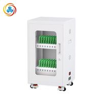 Armoire de charge pour tablettes et téléphones portables avec serrure à clé, écologique, durable, gestion centralisée, rangement scolaire, poignée métallique