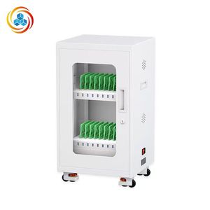 Armoire de charge pour tablettes et téléphones portables avec serrure à clé, écologique, durable, gestion centralisée, rangement scolaire, poignée métallique - Product Image 5