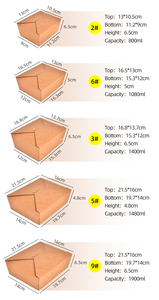 SenAng Hộp Đựng Thức Ăn Đóng Gói Lấy Đồ Ăn Dùng Một Lần Bằng Giấy Kraft In Logo Tùy Chỉnh - Product Image 3