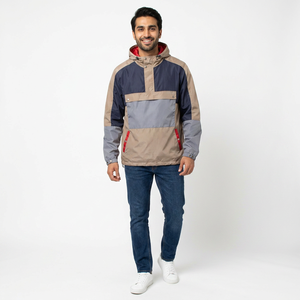 Chaqueta cortavientos de alta calidad para hombre para deportes al aire libre Chaqueta cortavientos para correr de nailon - Product Image 1