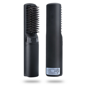 Cepillo alisador <span class=keywords><strong>de</strong></span> cerámica inalámbrico con logotipo personalizado, 4 Ajustes <span class=keywords><strong>de</strong></span> temperatura, alisador <span class=keywords><strong>de</strong></span> pelo portátil <span class=keywords><strong>de</strong></span> calentamiento rápido para viajes a casa - Product Image 1