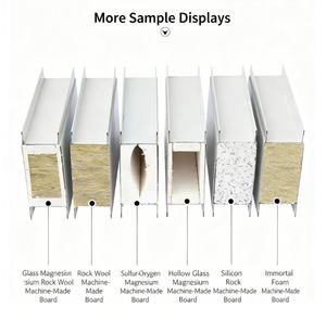 壁および天井材料中空ガラスマグネシウムサンドイッチパネル耐火性医療用クリーンルーム用サンドイッチパネル - Product Image 6