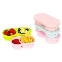Maßgefertigte Lebensmittelechte Silikon-Lunchbox Mikrowellengeeignet Gefriergeeignet Suppenbox