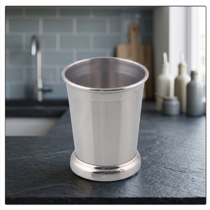 Verre métallique classique en acier inoxydable de qualité supérieure et écologique Julep Cup finition miroir pour une utilisation certifiée pour les cocktails Mint Juleps Bar - Product Image 3