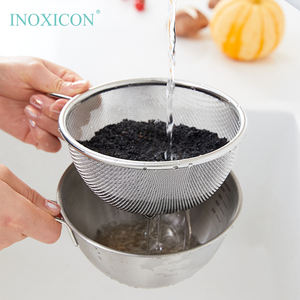 Scolapasta in Acciaio Inox, Ciotola Filtrante per Alimenti, Lavabile in Lavastoviglie, Contenitore per Bacche, Uso Domestico - Product Image 2