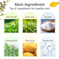 Sel moussant de marque privée exfoliant au sucre naturel exfoliant soins du corps nettoyant pour le corps blanchissant exfoliant pour le corps au beurre de karité et au citron biologique