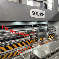 Automatische kartonnen doos print-, sleuf- en stansmachine, apparatuur voor kartonnen productie