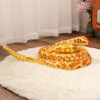 뜨거운 판매 점보 버마 파이썬 뱀 뱀 220cm/300cm/400cm 실물 같은 야생 동물 봉제 장난감