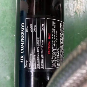 ปั๊มลมอัตโนมัติ 12V DC สำหรับซ่อมรถยนต์ คุณภาพสูง สีดำ สำหรับยาง/ลูกบอล อะไหล่รถยนต์ อะไหล่รถพ่วง ปรับแต่งระบบกันสะเทือน - Product Image 4
